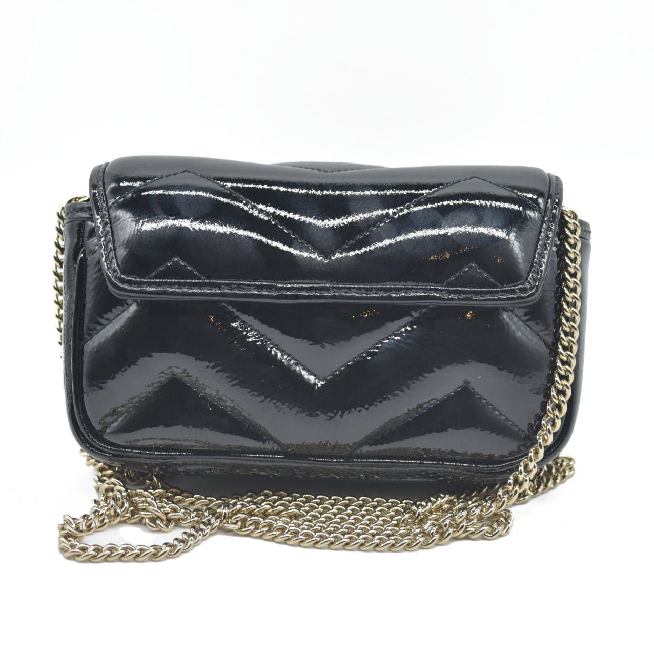 $1850 Gucci Mini Marmont quilted leather cross-body bag