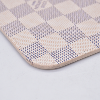 $2240 2019 Louis Vuitton Damier Azur Neo Neverfull MM Rose Ballerine FL0169