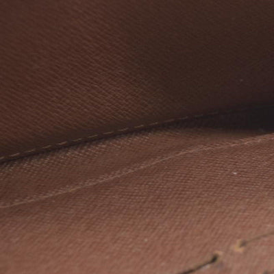 $915 Louis Vuitton Monogram Zippy Zip Around Long Wallet Purse Brown CA4078
