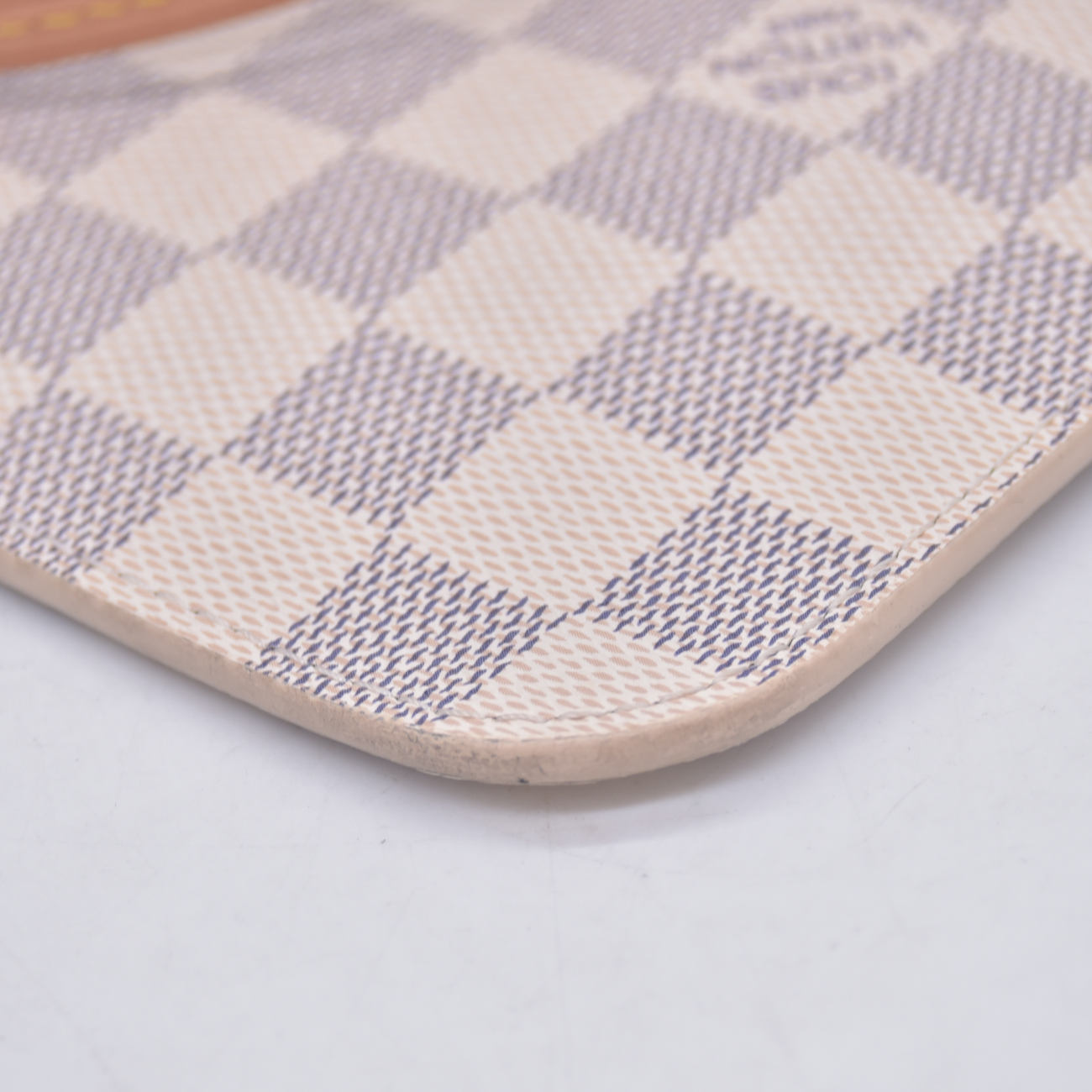 $2240 2019 Louis Vuitton Damier Azur Neo Neverfull MM Rose Ballerine FL0169