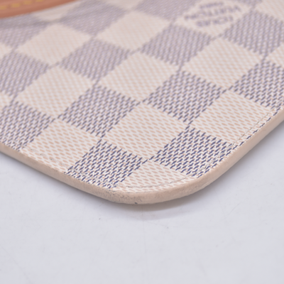 $2240 2019 Louis Vuitton Damier Azur Neo Neverfull MM Rose Ballerine FL0169