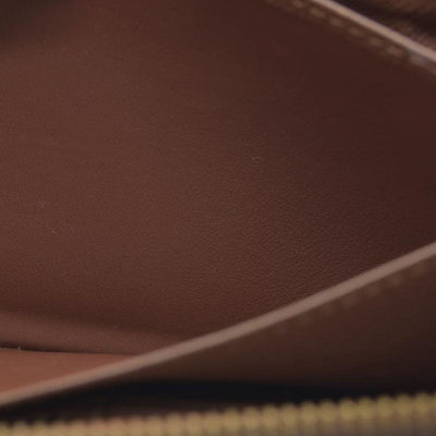 $915 Louis Vuitton Monogram Zippy Zip Around Long Wallet Purse Brown CA4078