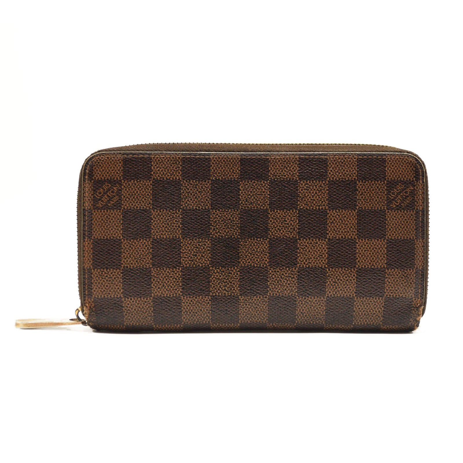 $940 2009 LOUIS VUITTON Damier Ebene Zippy Wallet CA0059 CONSIGNMENT
