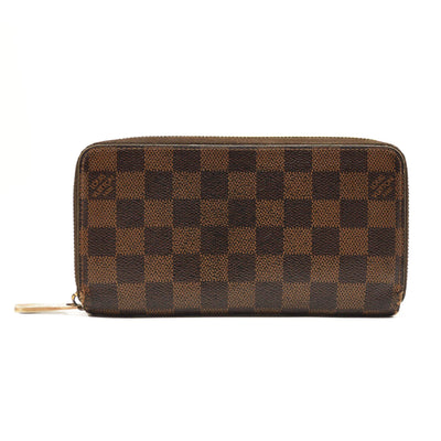 $940 2009 LOUIS VUITTON Damier Ebene Zippy Wallet CA0059 CONSIGNMENT
