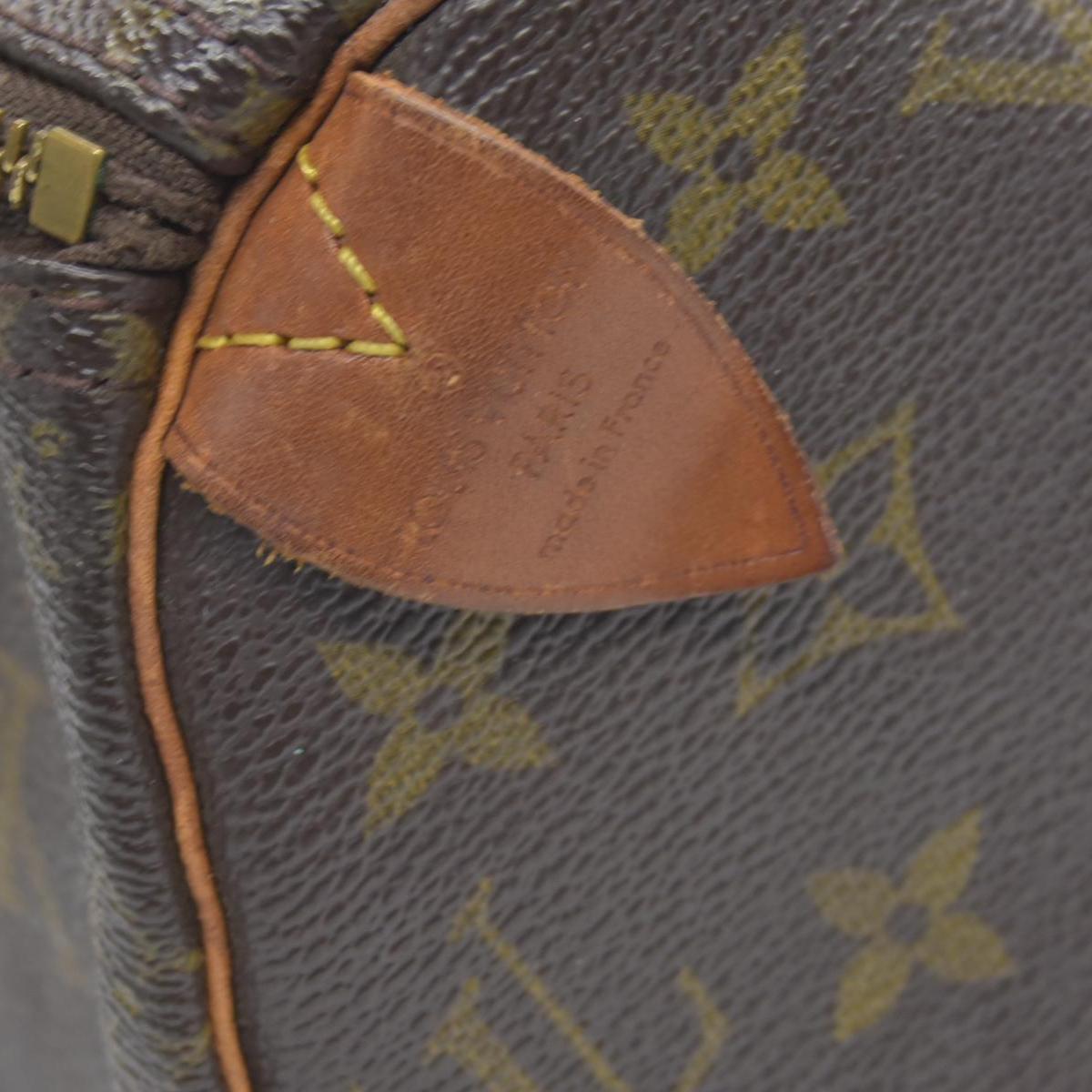 $1490 Louis Vuitton LV Hand Bag Speedy 25 Brown Monogram sp1905