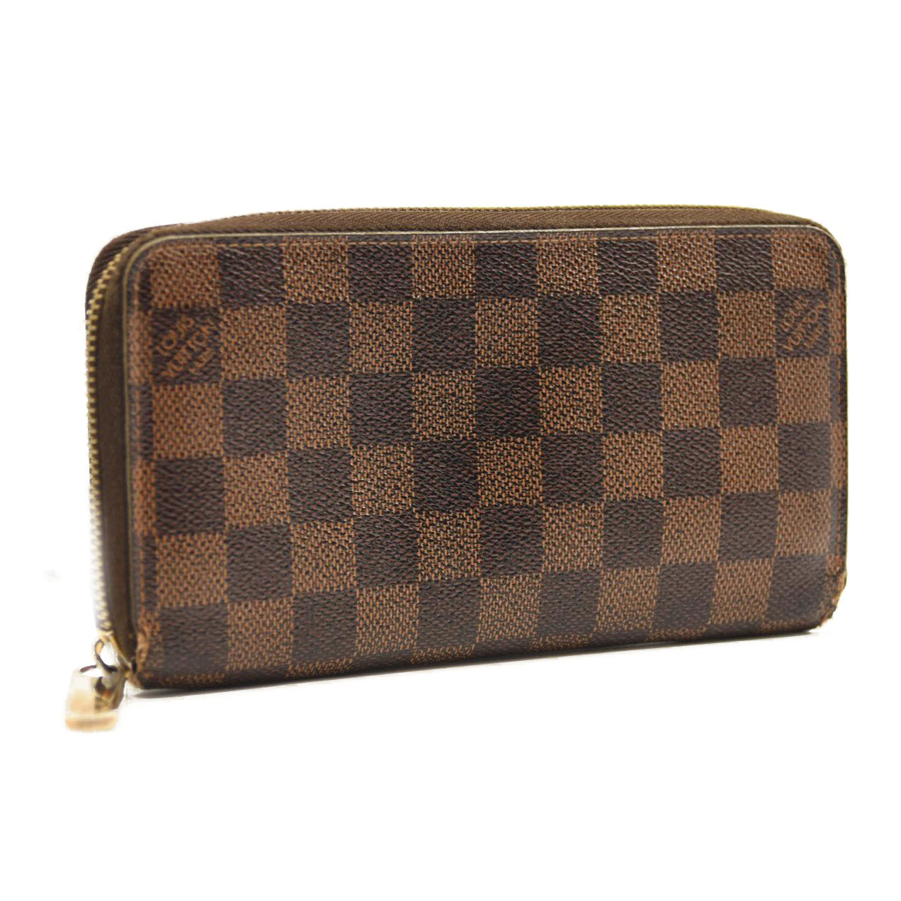 $940 2009 LOUIS VUITTON Damier Ebene Zippy Wallet CA0059 CONSIGNMENT