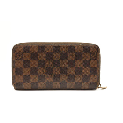$940 2009 LOUIS VUITTON Damier Ebene Zippy Wallet CA0059 CONSIGNMENT