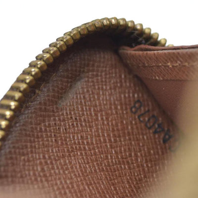 $915 Louis Vuitton Monogram Zippy Zip Around Long Wallet Purse Brown CA4078