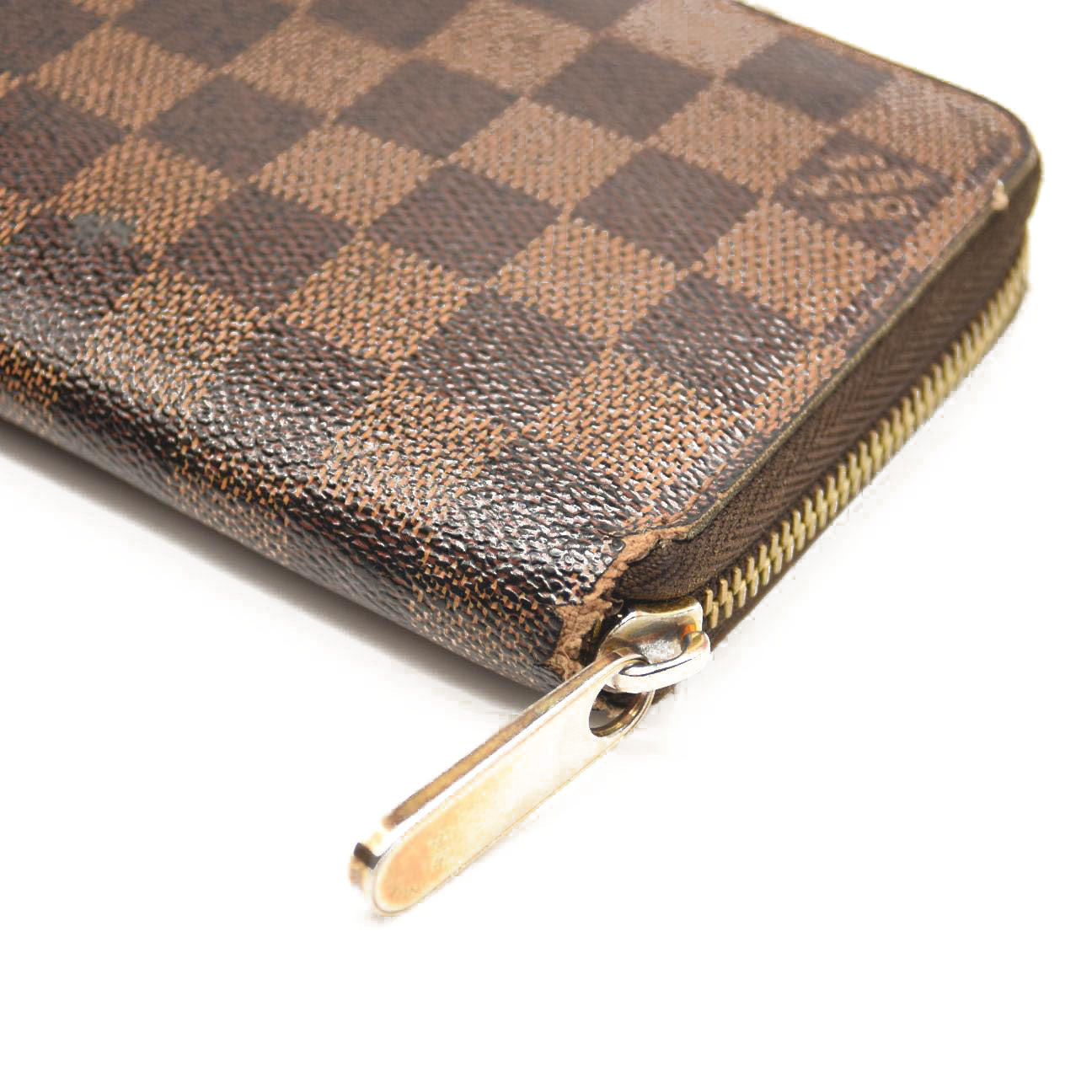 $940 2009 LOUIS VUITTON Damier Ebene Zippy Wallet CA0059 CONSIGNMENT