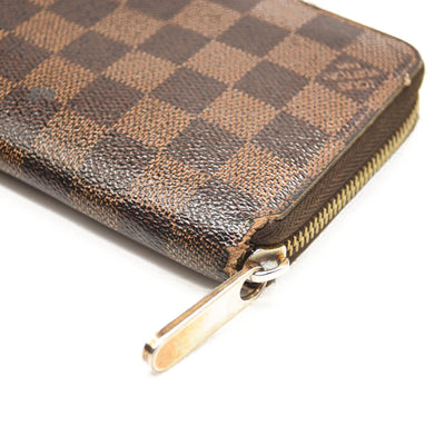 $940 2009 LOUIS VUITTON Damier Ebene Zippy Wallet CA0059 CONSIGNMENT