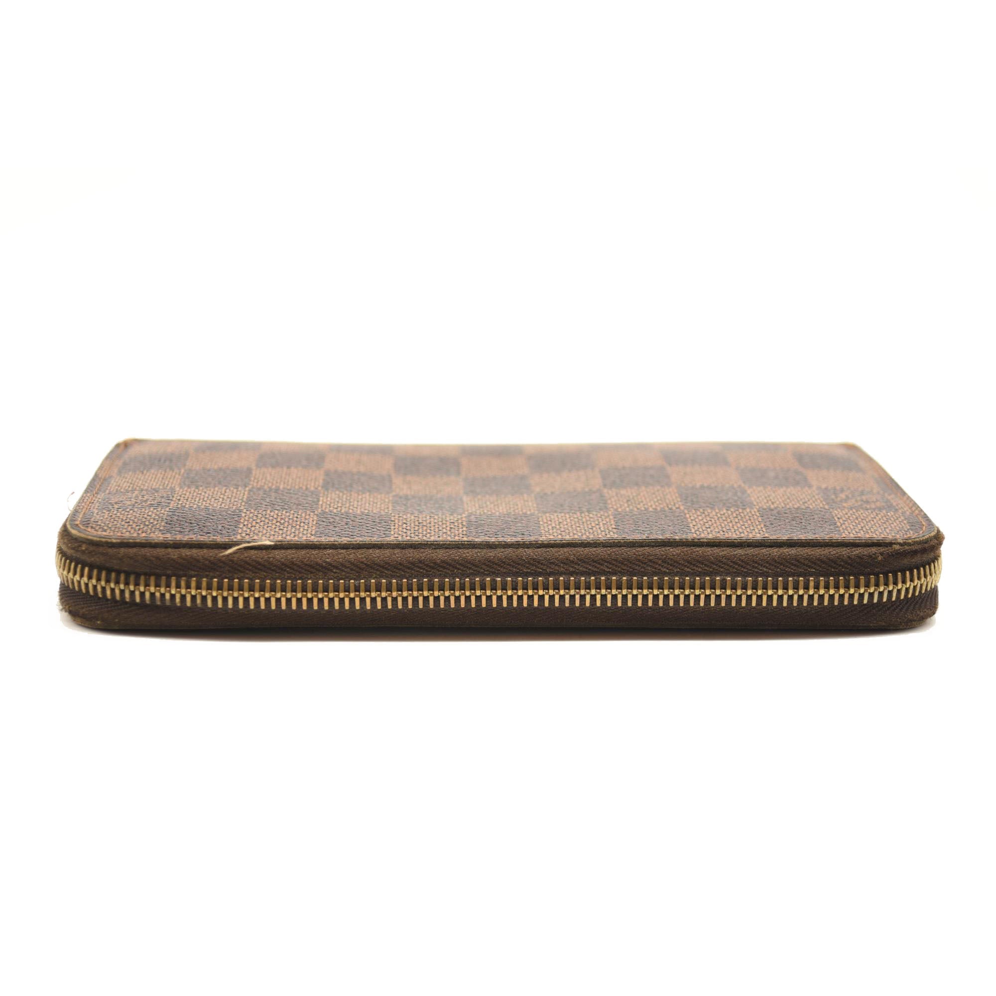$940 2009 LOUIS VUITTON Damier Ebene Zippy Wallet CA0059 CONSIGNMENT