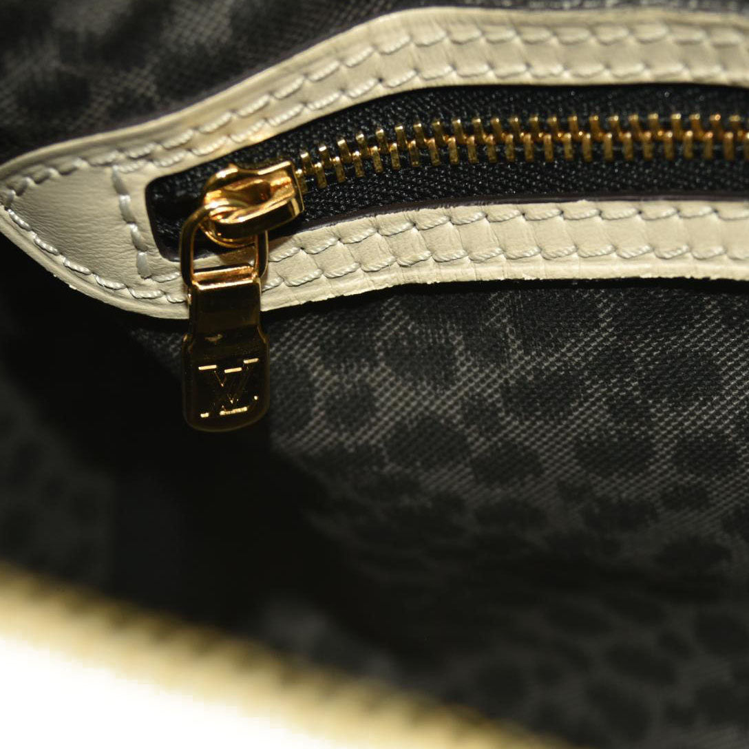 LOUIS VUITTON Monogram Giant Wild At Heart Speedy Bandouliere 25 Creme RFID