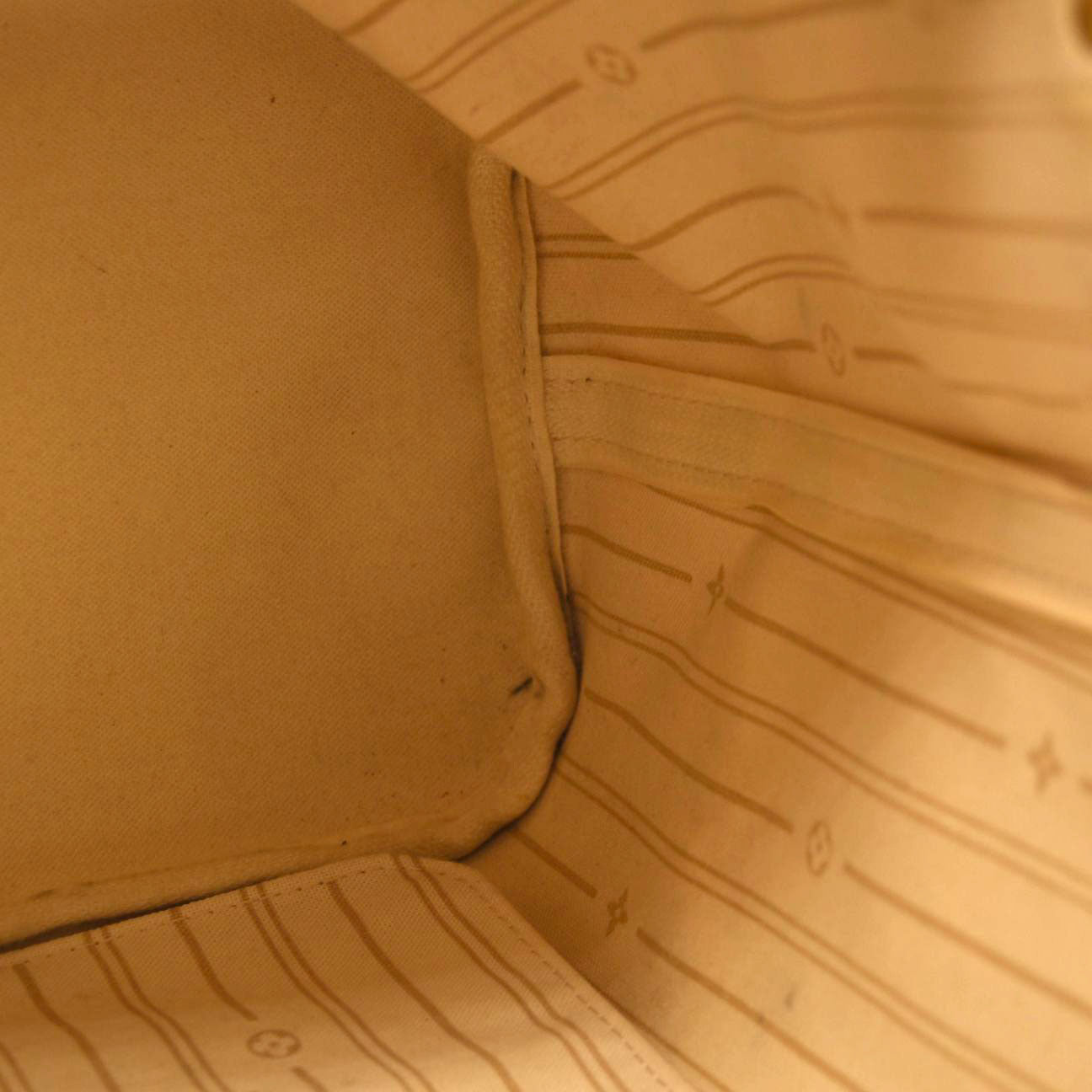 LOUIS VUITTON Neverfull MM Damier Tote Bag N51107 Azur Damier Canvas