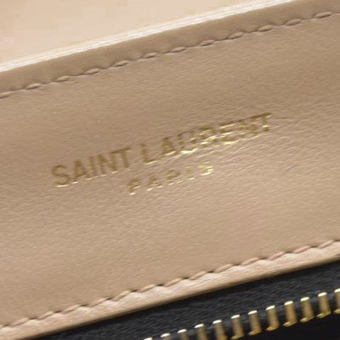 $1990 2021 SAINT LAURENT Calfskin Y Quilted Monogram Toy Loulou Crossbody Bag Beige