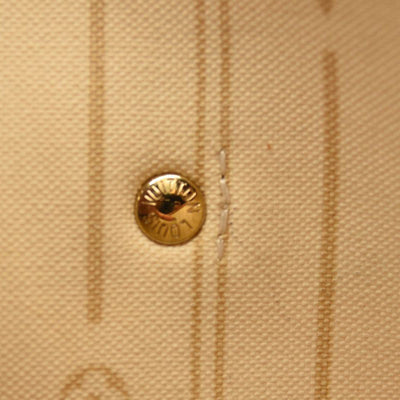 LOUIS VUITTON Neverfull MM Damier Tote Bag N51107 Azur Damier Canvas