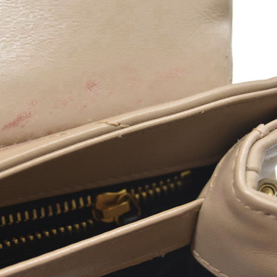 $1990 2021 SAINT LAURENT Calfskin Y Quilted Monogram Toy Loulou Crossbody Bag Beige