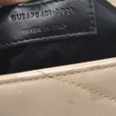 $1990 2021 SAINT LAURENT Calfskin Y Quilted Monogram Toy Loulou Crossbody Bag Beige