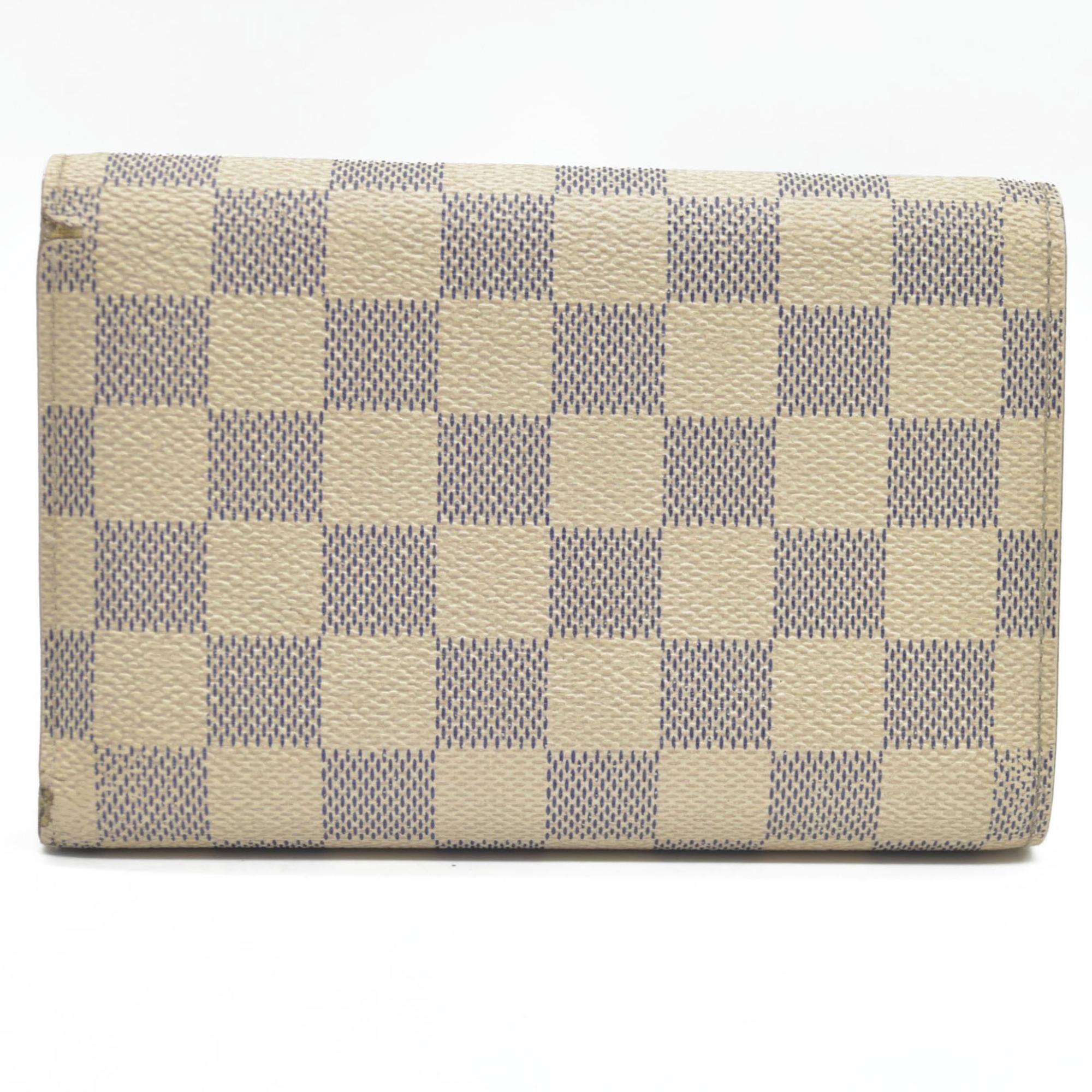 $610 LOUIS VUITTON Damier Azur Alexandra Trifold Wallet
