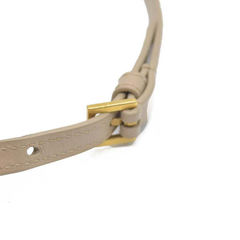 $1990 2021 SAINT LAURENT Calfskin Y Quilted Monogram Toy Loulou Crossbody Bag Beige