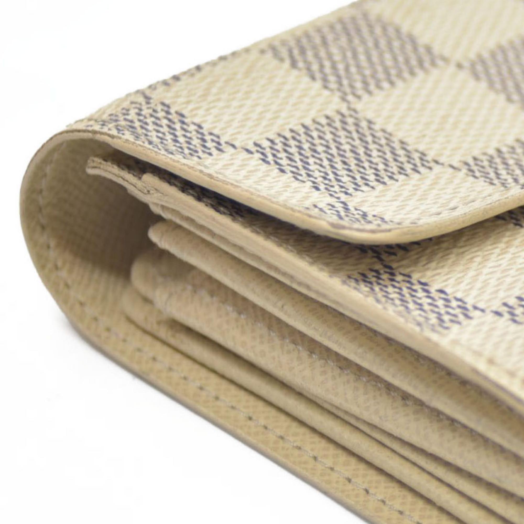 $610 LOUIS VUITTON Damier Azur Alexandra Trifold Wallet