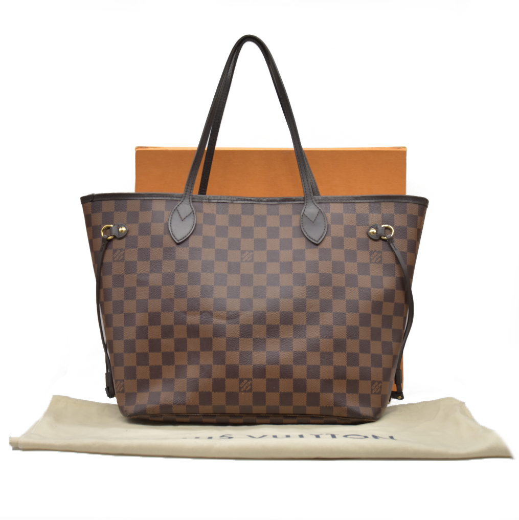 $2240 2020 Louis Vuitton Damier Ebene Neverfull MM SD4290
