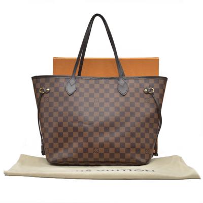 $2240 2020 Louis Vuitton Damier Ebene Neverfull MM SD4290