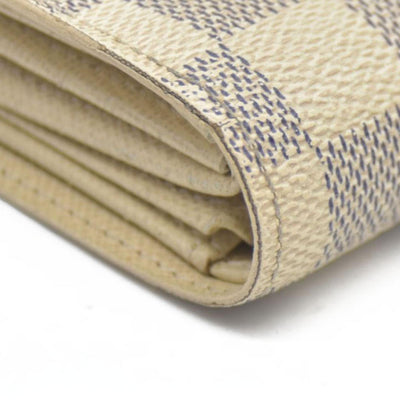 $610 LOUIS VUITTON Damier Azur Alexandra Trifold Wallet