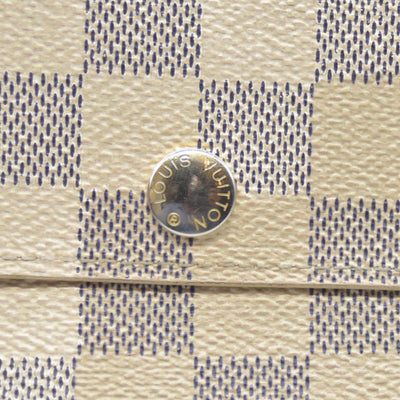 $610 LOUIS VUITTON Damier Azur Alexandra Trifold Wallet