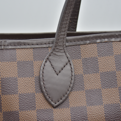 $2240 2020 Louis Vuitton Damier Ebene Neverfull MM SD4290