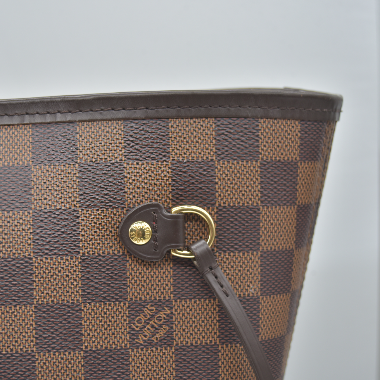 $2240 2020 Louis Vuitton Damier Ebene Neverfull MM SD4290