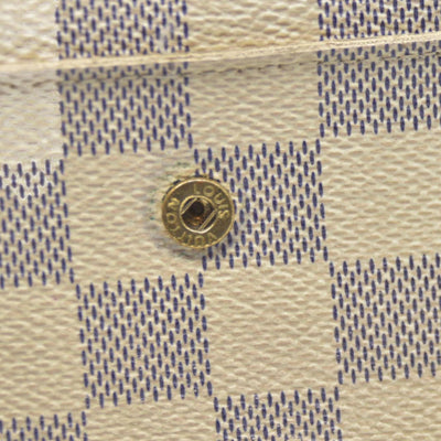 $610 LOUIS VUITTON Damier Azur Alexandra Trifold Wallet