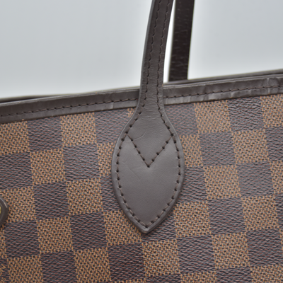 $2240 2020 Louis Vuitton Damier Ebene Neverfull MM SD4290