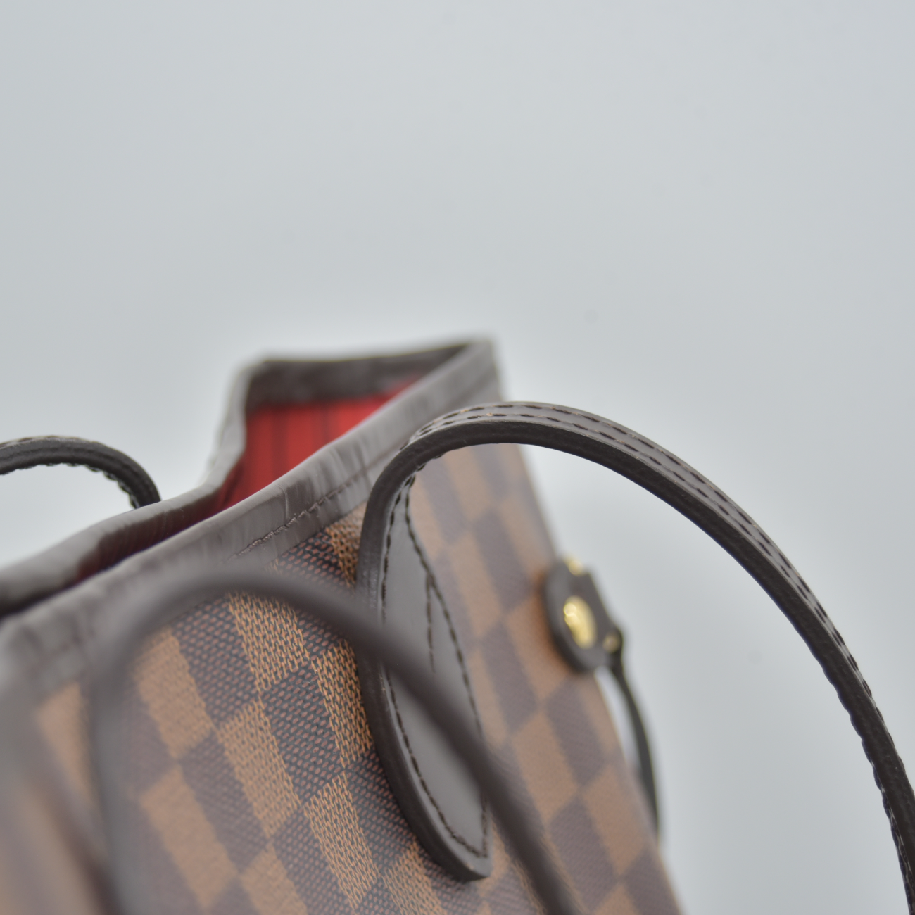 $2240 2020 Louis Vuitton Damier Ebene Neverfull MM SD4290