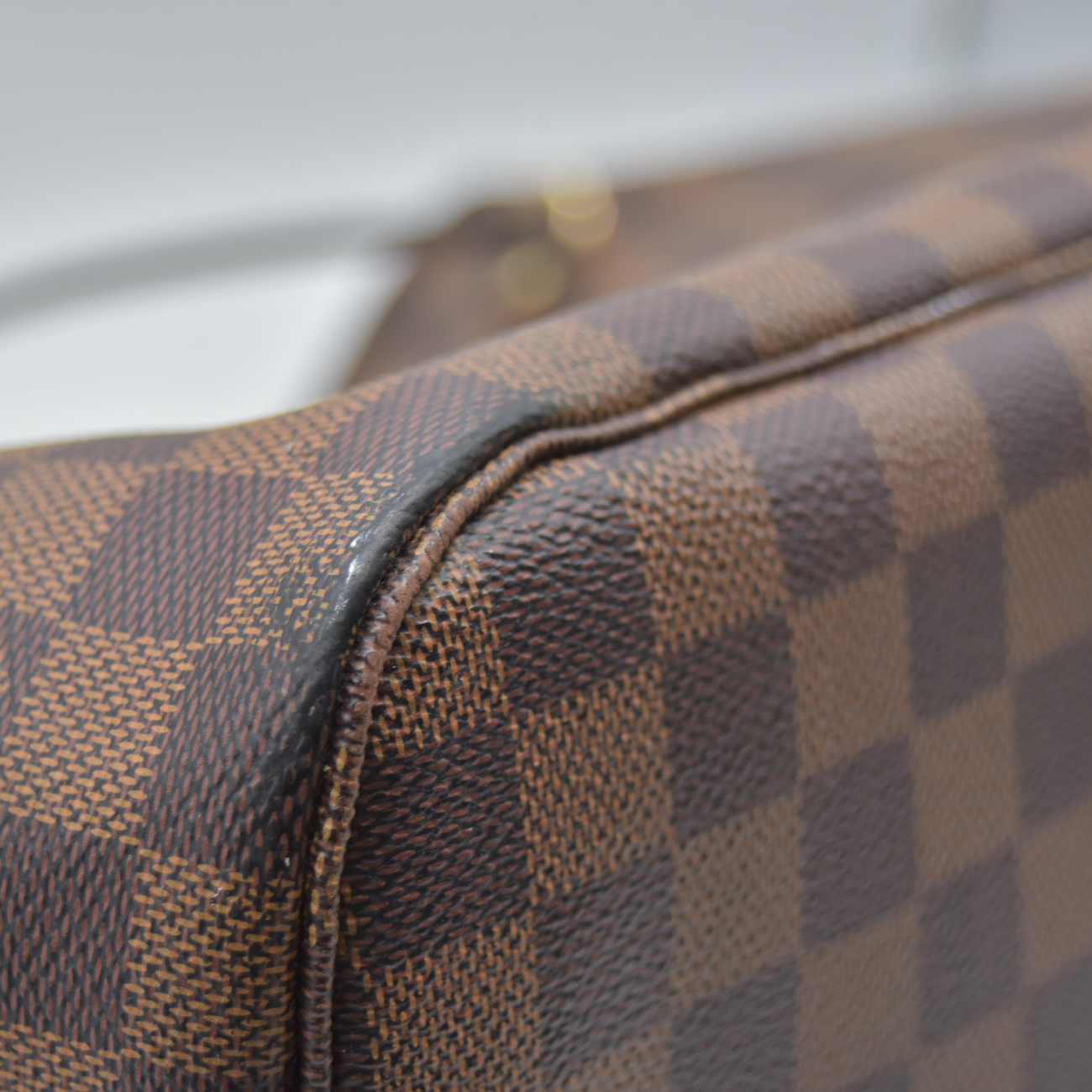 $2240 2020 Louis Vuitton Damier Ebene Neverfull MM SD4290