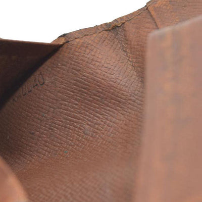 $320  Louis Vuitton Monogram Enveloppe Cartes De Visite Card Case Brown RA0040