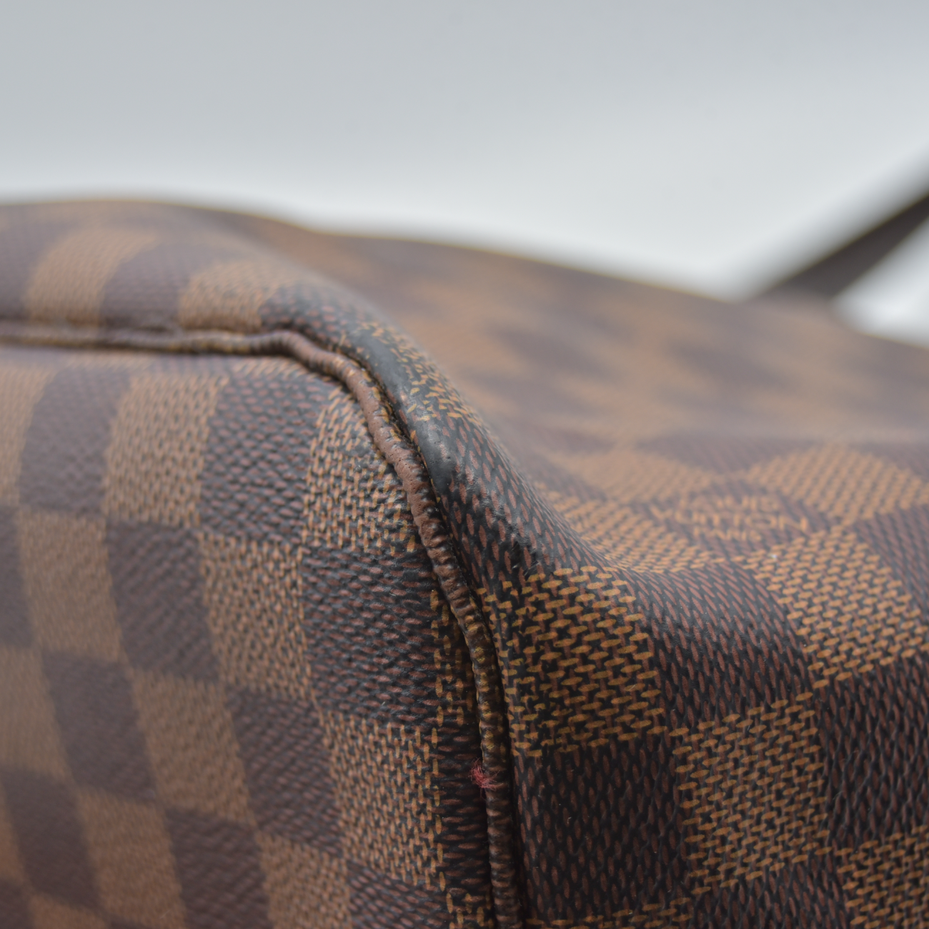 $2240 2020 Louis Vuitton Damier Ebene Neverfull MM SD4290