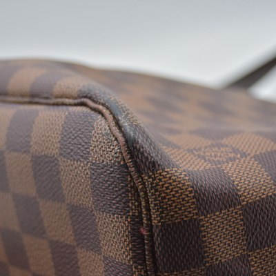 $2240 2020 Louis Vuitton Damier Ebene Neverfull MM SD4290