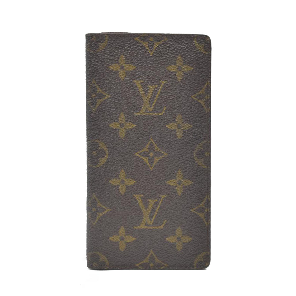 Louis Vuitton Monogram Porte Valeurs Cartes Credit Long Wallet Brown SD1915
