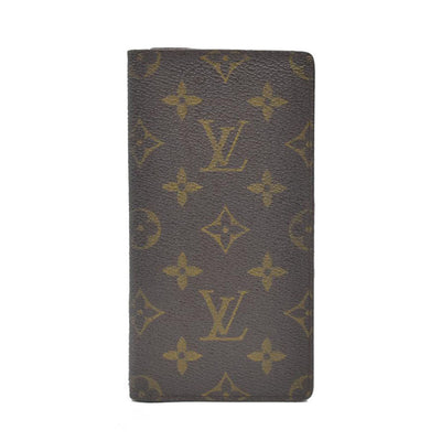 Louis Vuitton Monogram Porte Valeurs Cartes Credit Long Wallet Brown SD1915
