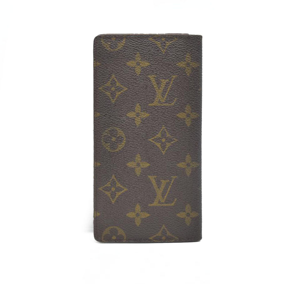 Louis Vuitton Monogram Porte Valeurs Cartes Credit Long Wallet Brown SD1915