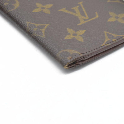 Louis Vuitton Monogram Porte Valeurs Cartes Credit Long Wallet Brown SD1915