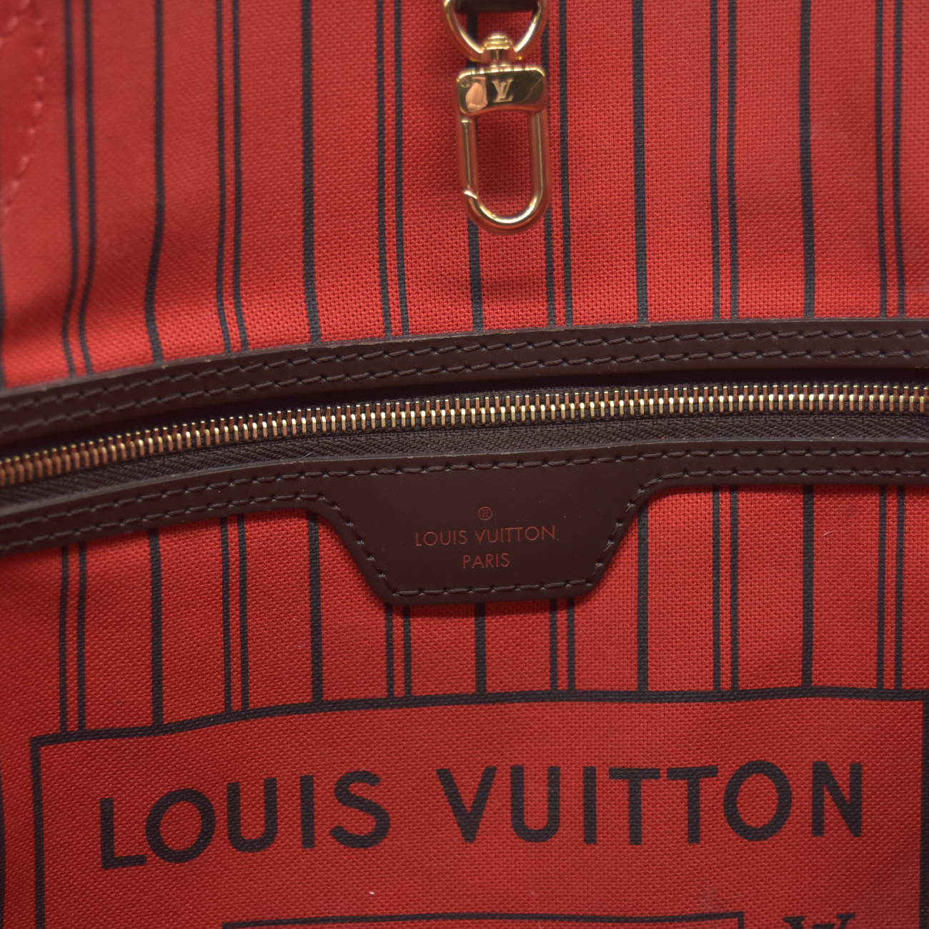 $2240 2020 Louis Vuitton Damier Ebene Neverfull MM SD4290