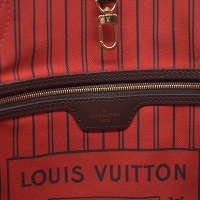 $2240 2020 Louis Vuitton Damier Ebene Neverfull MM SD4290