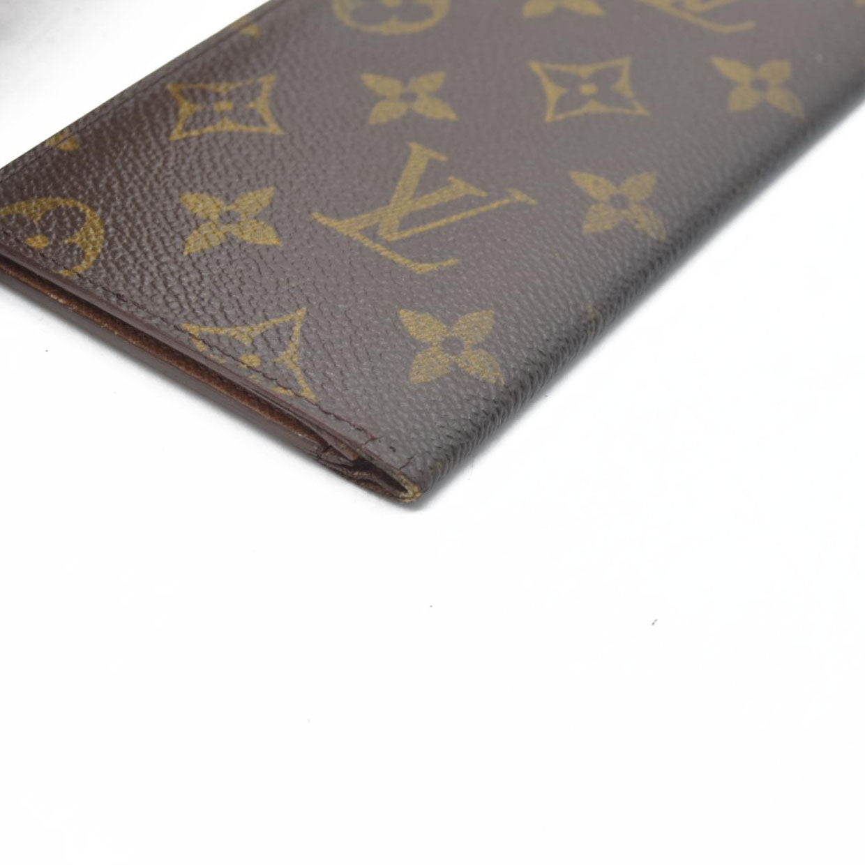 Louis Vuitton Monogram Porte Valeurs Cartes Credit Long Wallet Brown SD1915