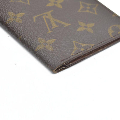 Louis Vuitton Monogram Porte Valeurs Cartes Credit Long Wallet Brown SD1915