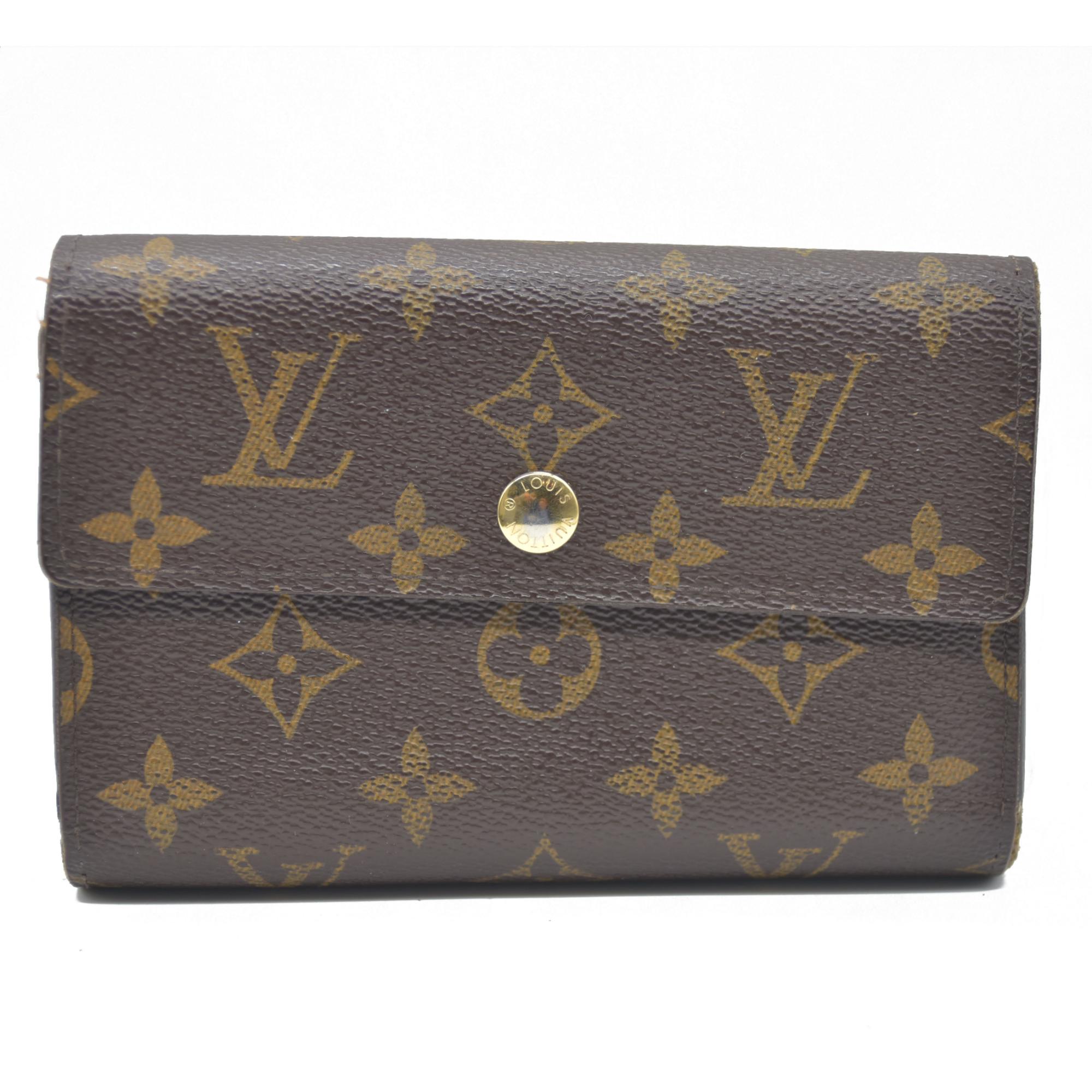 $610 LOUIS VUITTON Monogram Alexandra Trifold Wallet CA0112
