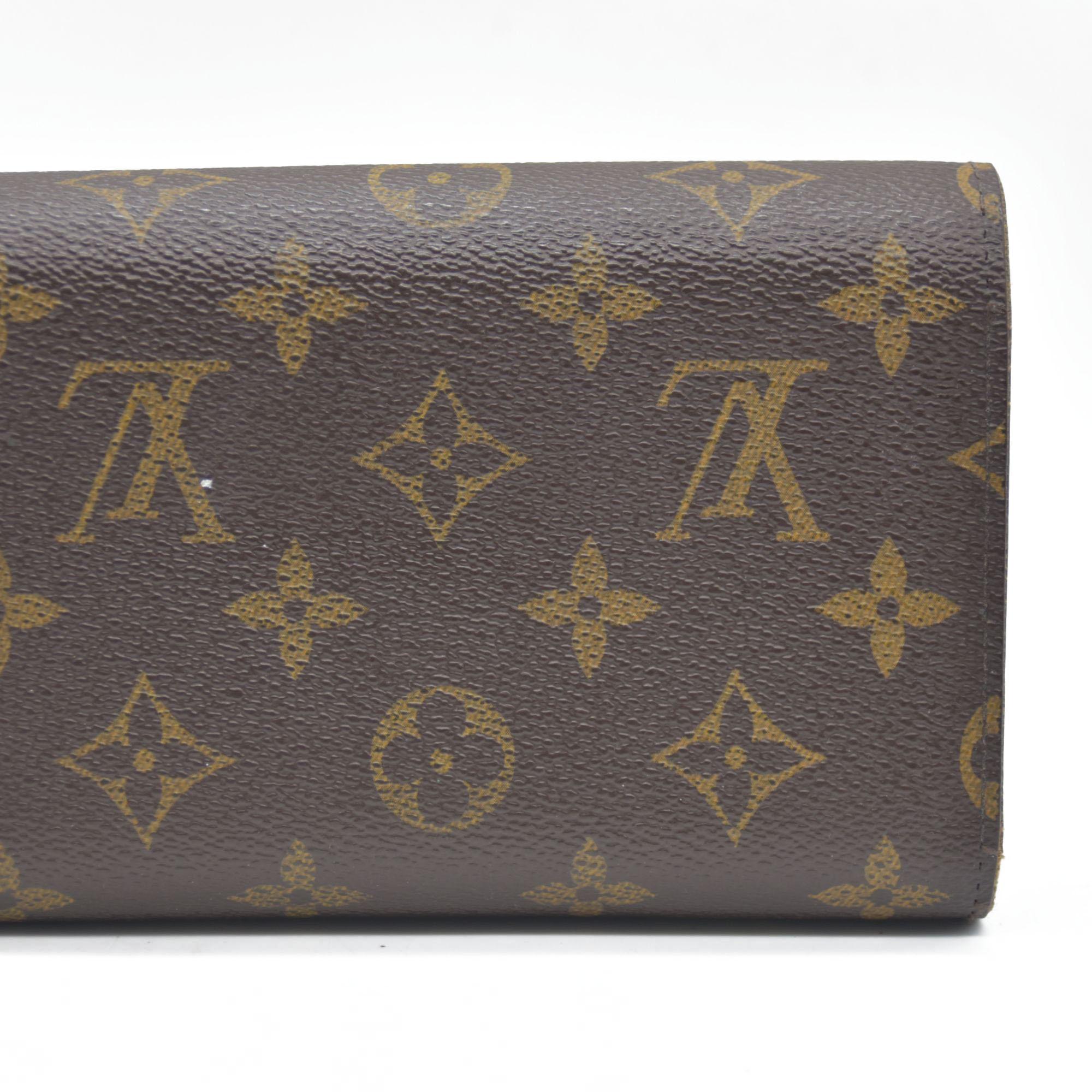 $610 LOUIS VUITTON Monogram Alexandra Trifold Wallet CA0112