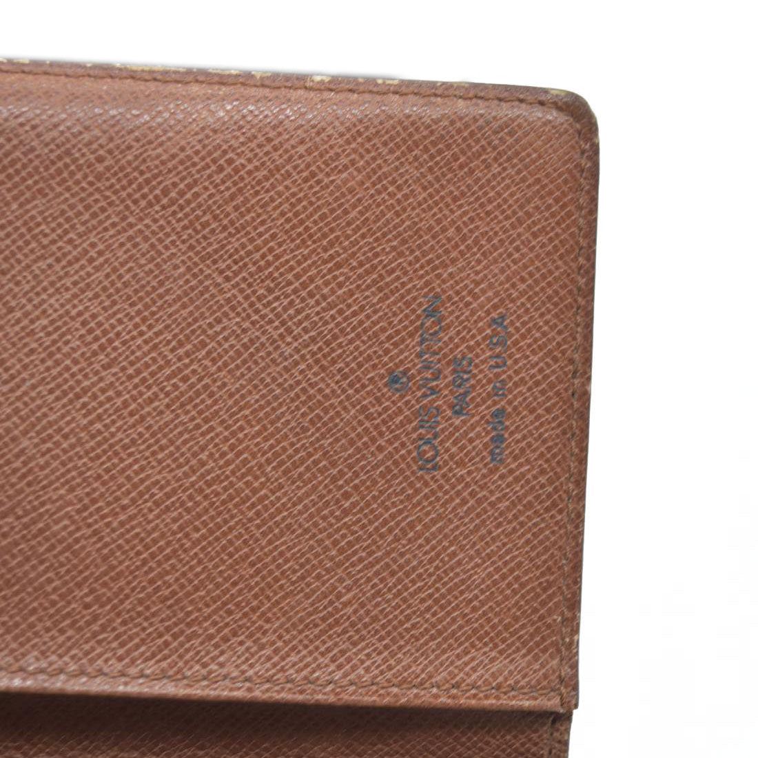 Louis Vuitton Monogram Porte Valeurs Cartes Credit Long Wallet Brown SD1915