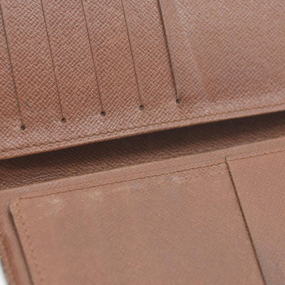 Louis Vuitton Monogram Porte Valeurs Cartes Credit Long Wallet Brown SD1915
