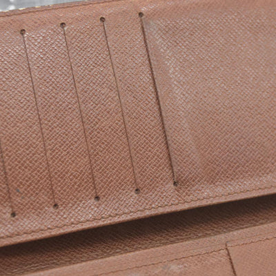 Louis Vuitton Monogram Porte Valeurs Cartes Credit Long Wallet Brown SD1915